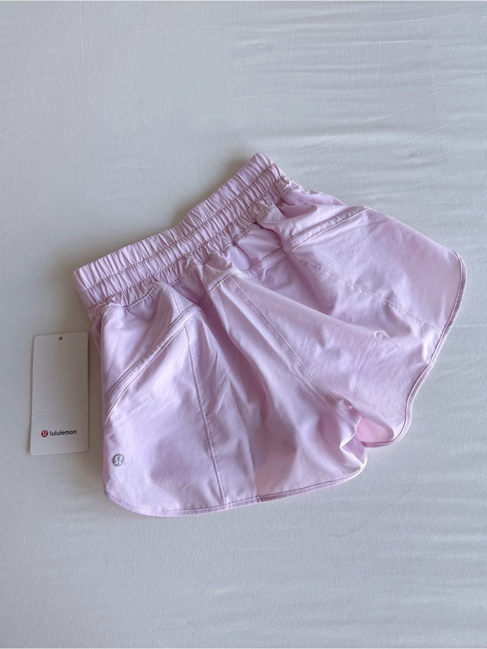 lululemon Track That High-Rise Lined Short 3" Pink Organza Size 4 NWOT - Picture 2 of 15